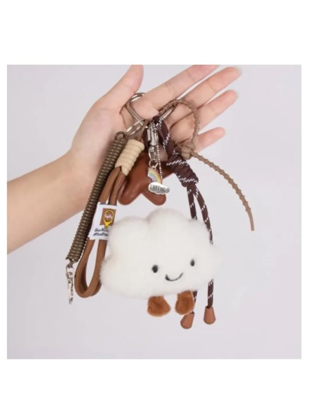Cute Bag Charms Keychains Set for Women Purses Backpacks Handbag Pendant Gift